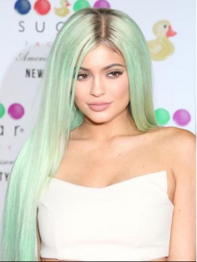 Kylie Inspiriert Ombre Grünes Haar 360 Spitze Perücke