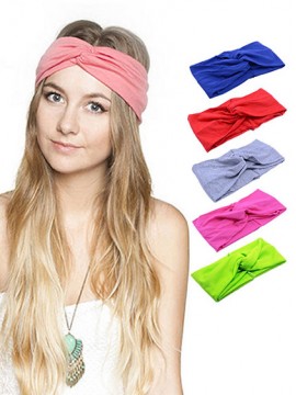 1 Stück Frauen Stretch Twist Stirnband Turban Sport Yoga Kopf Acc013