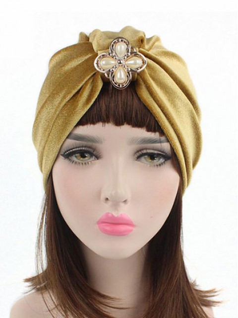 Mode Stretch Velvet Damen Turban Acc036