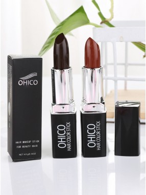 Einweg-Haarfärbestift für weiße Haare Lippenstift Typ Haarfärbemittel temporäre schwarze Haarfärbemittel
