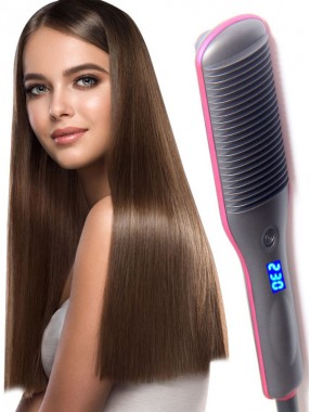 Glattes Haar Kammgerade und Curling Dual-Use große LockenwicklerPony Glätte Schieneweibliche innere Schnalle faulen elektrischen Lockenstab