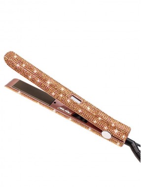 Diamantbesetzter HaarglätterLockenstabelektrische Schieneglatter und lockiger Dual-Purpose-HaarglätterFriseurwerkzeug