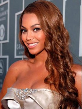 Beyonce Wellige Frisur Synthetische Spitzefront Perücke