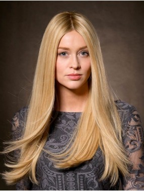 Mitout Bangs Blonde 18" Best Spitzefront Perücke