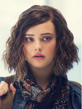 Hannah Baker Bob Frisur kurzes lockiges Haar Lace Perücken