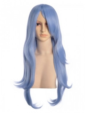 Huccu lange blaue Perücke Cosplay