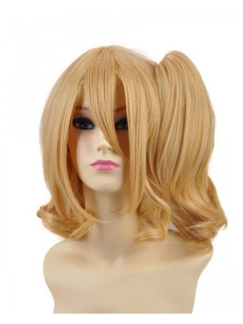 Lackus Short Gold Blonde Pferdeschwanz Perücke Cosplay