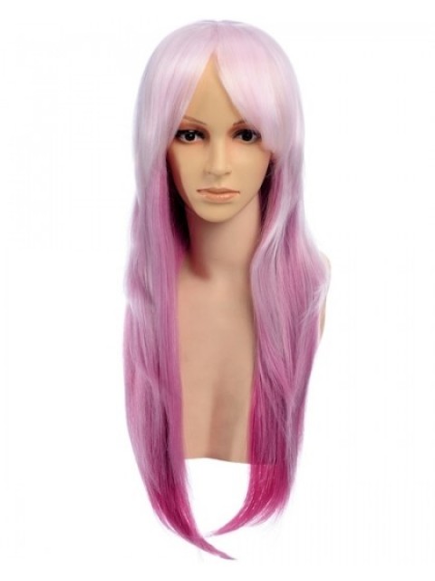 Lenie langen rosa Perücke Cosplay
