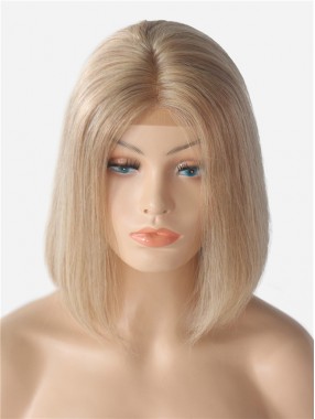 180% Dichte 13*6 Inch Blonde gerade Spitzenfront echthaar Perücke