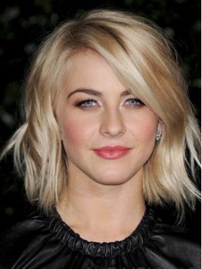 Julianne Hough Gracious gerade synthetische Perücke Spitze vor