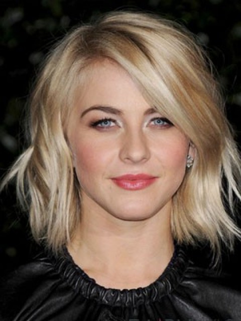 Julianne Hough Gracious gerade synthetische Perücke Spitze vor